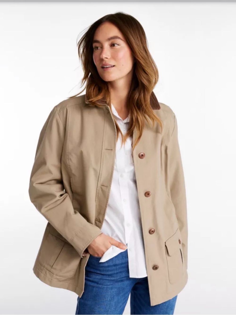 Vintage LL BEAN Size XSmall Pet Women Canvas Barn Chore Coat *Brand new conditio